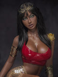 Realistic TPE Sex Doll: Big Breast Brown Beauty_ 138cm