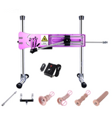 Purple Premium Sex Machine with 4 dildos