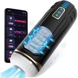 APP Controlled Male Masturbator Cup with 8 Thrusting and Rotating Modes, 2 Colors