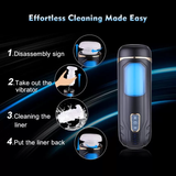 APP Controlled Male Masturbator Cup with 8 Thrusting and Rotating Modes, 2 Colors