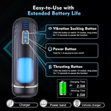 APP Controlled Male Masturbator Cup with 8 Thrusting and Rotating Modes, 2 Colors