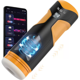 APP Controlled Male Masturbator Cup with 8 Thrusting and Rotating Modes, 2 Colors