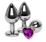 Heart-Shaped Anal Plug, 1 or 3 Pieces - Own Pleasures