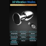 Stainless Steel Anal Vibrators with Remote Control - Own Pleasures