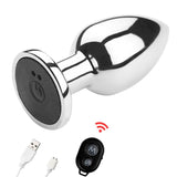 Stainless Steel Anal Vibrators with Remote Control - Own Pleasures