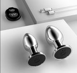 Stainless Steel Anal Vibrators with Remote Control - Own Pleasures