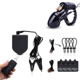 ElectroShock Chastity Cage, penis rings, and nipple Clamp sets - Own Pleasures