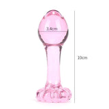 Flower Crystal Glass Anal Plug - Own Pleasures