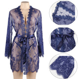 Up to 5XL Lace Kimono Dressing_Gown_Robes - Own Pleasures