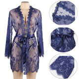 Up to 5XL Lace Kimono Dressing_Gown_Robes - Own Pleasures