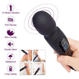 USB Powerful 12 Modes Silicone Magic Wand - Own Pleasures