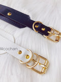 Double Layered Leather Handmade Heart Collar - Own Pleasures