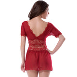 Up to 5XL Sexy Lingerie Lace Deep V Sleepwear - Own Pleasures