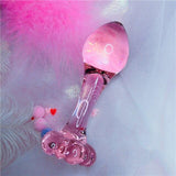 Flower Crystal Glass Anal Plug - Own Pleasures