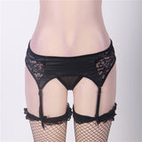 Up to 6XL Suspenders Sexy Faux Leather Garter Belt Panties - Own Pleasures