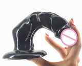 Animal Strong Ribbed Dog Dildo, 3 Colors - Own Pleasures