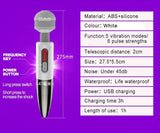 Big Head Powerful Magic Wand Vibrator - Own Pleasures