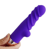 Silicone Ribbed Vibrator, 3 Colors - Own Pleasures