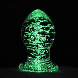 Luminous Glass Butt Plug Dilators, 3 Sizes - Own Pleasures