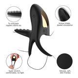 10 Modes Silicone Vibrating Penis Ring - Own Pleasures