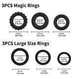 Silicone Penis Rings, 6 Variants - Own Pleasures