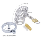 Stainless Steel Cobra Chastity Cage - Own Pleasures