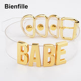 BDSM Unisex Custom Handmade Letter Choker Collar - Own Pleasures