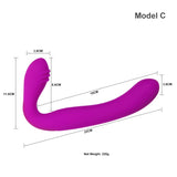 Double Ended Strapless strap-on Dildo Vibrator - Own Pleasures