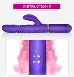 36 Pulses, 6 Modes, 360 Degrees Rotating and Thrusting Silicone Rabbit Vibrator - Own Pleasures