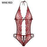 Erotic Laced deep v neck underwear - Own Pleasures