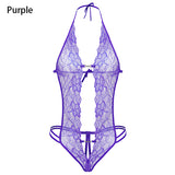 Erotic Laced deep v neck underwear - Own Pleasures