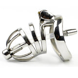 Stainless Steel Chastity Cage and Ring - Own Pleasures