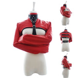 PU Leather Straitjacket Adjustable with Harness for Adult Playtime - Own Pleasures