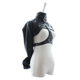 PU Leather Straitjacket Adjustable with Harness for Adult Playtime - Own Pleasures
