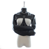 PU Leather Straitjacket Adjustable with Harness for Adult Playtime - Own Pleasures