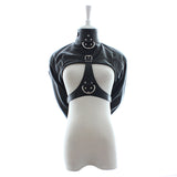 PU Leather Straitjacket Adjustable with Harness for Adult Playtime - Own Pleasures