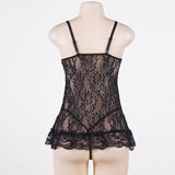 Up to 6XL Sexy Lingerie Mesh Fly-Away Lace Robe Erotic Dress - Own Pleasures
