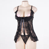 Up to 6XL Sexy Lingerie Mesh Fly-Away Lace Robe Erotic Dress - Own Pleasures