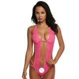 Erotic Laced deep v neck underwear - Own Pleasures