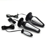 Stainless Steel Electric Shock Anal Plugs - Own Pleasures