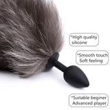 10 Speed Vibrator and Fox Tail Anal Plug - Own Pleasures