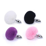 Bunny Tail Stainless Butt Plug - Own Pleasures