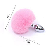 Bunny Tail Stainless Butt Plug - Own Pleasures