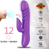 12 Speed G spot Vibrator and Clit Sucker -Licking Tongue Realistic Sensation- Own Pleasures