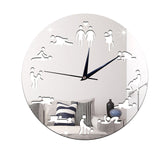 Black and White Mute Sex Position Wall Clock - Own Pleasures