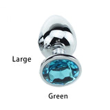 Stainless Steel Crystal Anal Plugs, 3 Sizes - Own Pleasures