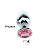 Stainless Steel Crystal Anal Plugs, 3 Sizes - Own Pleasures