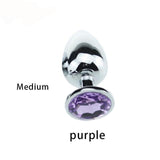 Stainless Steel Crystal Anal Plugs, 3 Sizes - Own Pleasures