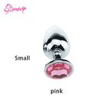 Stainless Steel Crystal Anal Plugs, 3 Sizes - Own Pleasures