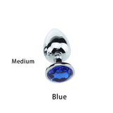 Stainless Steel Crystal Anal Plugs, 3 Sizes - Own Pleasures